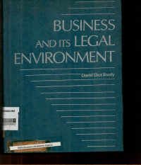 Image of BUSINESS AND ITS LEGAL ENVIRONMENT